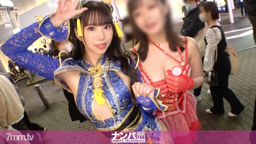 GANA-2612 【涩谷万圣节2021】双人cosplay美女成功挑中！身著情色旗袍的修长美腿妹，攻防兼备的多面手！摆弄乳头的技巧也是oma ● Ko 的敏感度也很完美！