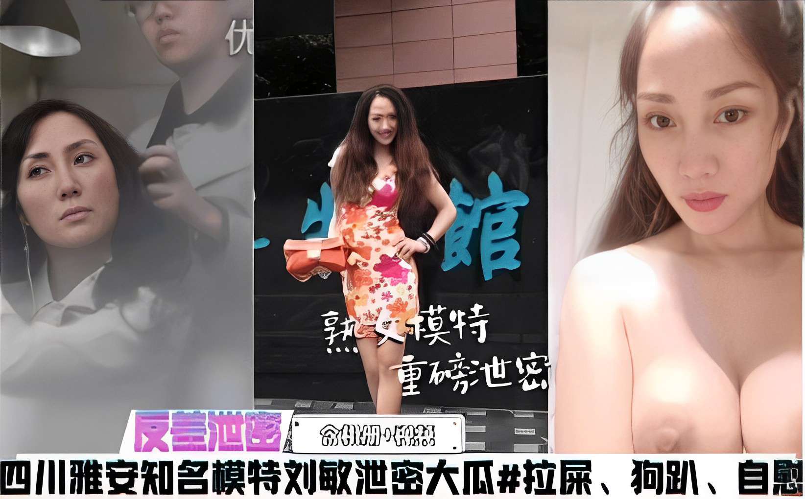 重磅池密四川雅安知名模特刘敏泄密大瓜#拉屎、狗趴、自慰